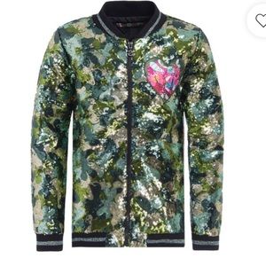 Desigual Size 13/14 children jacket Sequined Nwt